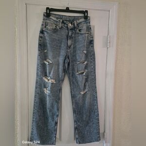 Distressed Blue Jeans NWOT size 2